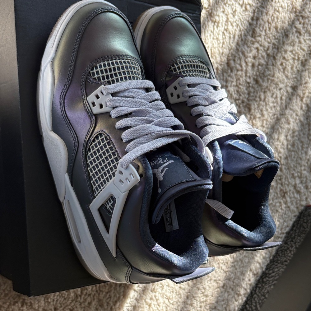 Jordan Men's Black and Gray Sneakers